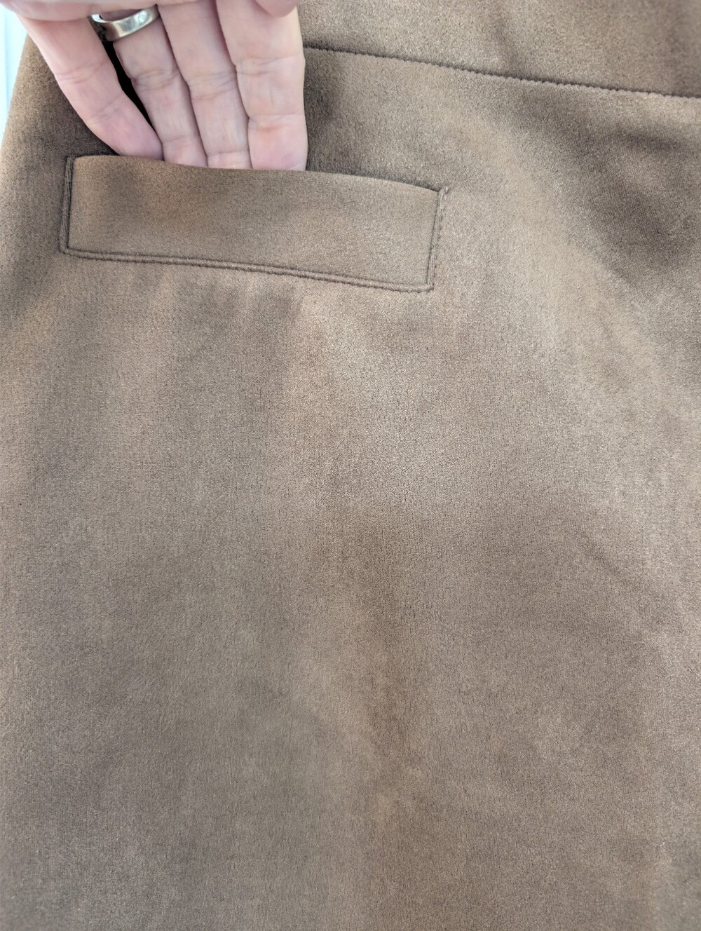 LC Lauren Conrad Faux Suede Mini Skirt - Waukesha Brown - Picture 6 of 11